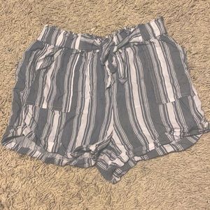 Striped Paperbag Shorts